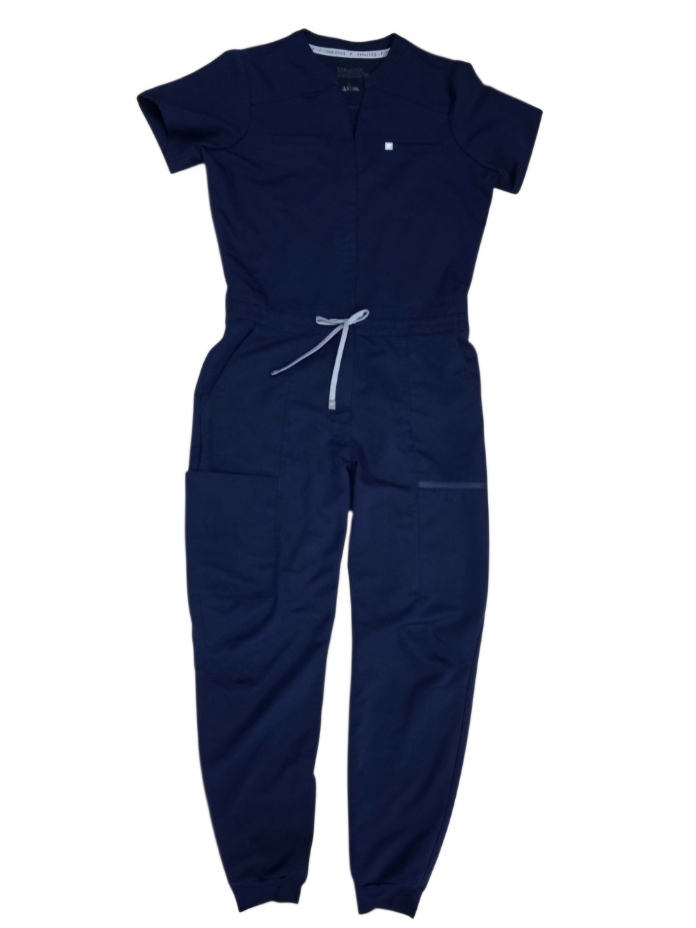 Fabletics PonteFlex Empower Scrub Jumpsuit Navy Blue Size M - Picture 2 of 16